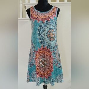 NWOT Beautiful Multicolor Mandala Print Dress